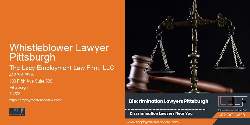 Employment law attorney Whistleblower Lawyer Pittsburgh