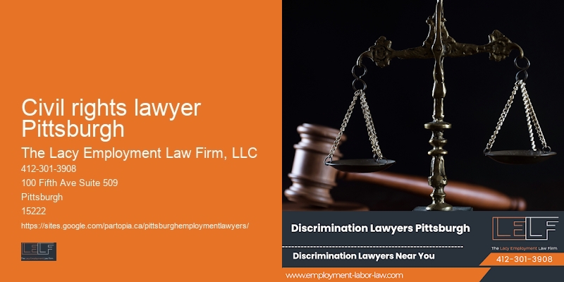 Wrongful termination lawyer Civil rights lawyer Pittsburgh PA