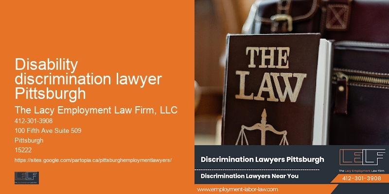 Non-compete agreement attorney Disability discrimination lawyer Pittsburgh