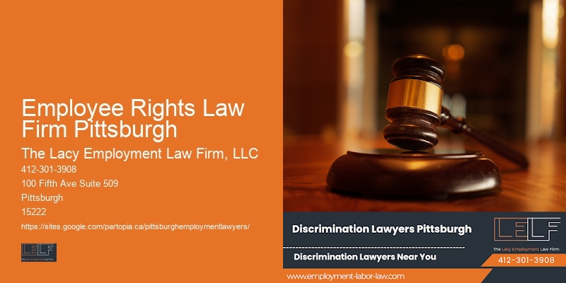 Skilled workplace retaliation lawyer Employee Rights Law Firm Pittsburgh