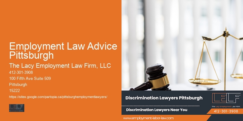 Employment discrimination lawyer Employment Law Advice Pittsburgh