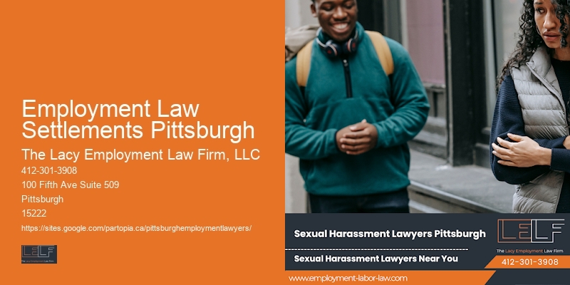 Sexual harassment attorney Employment Law Settlements Pittsburgh
