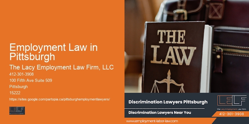 Legal Advocate for Job Loss in Employment Law in Pittsburgh