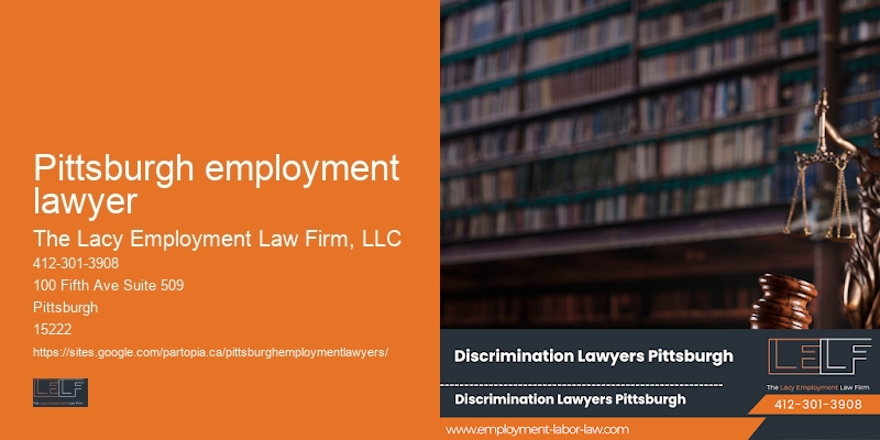 Attorney for Unfair Termination Claims in Pittsburgh employment lawyer