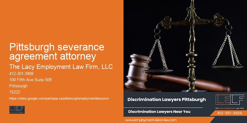 Skilled workplace legal counsel Pittsburgh severance agreement attorney