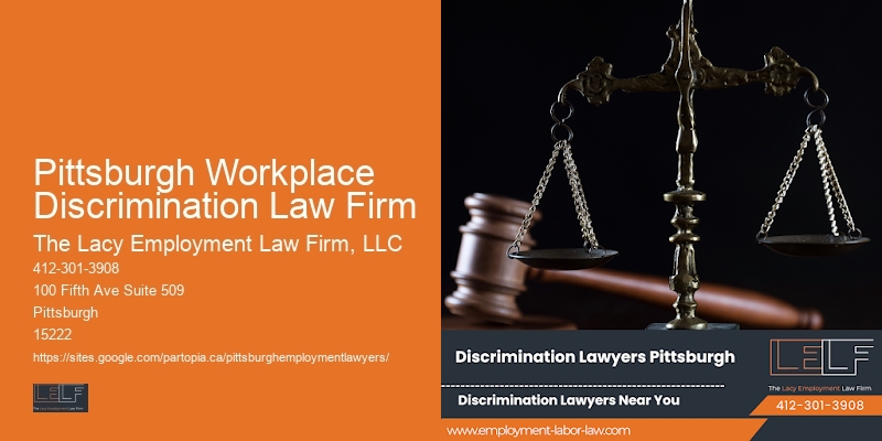 Employment Legal Counsel Pittsburgh Workplace Discrimination Law Firm
