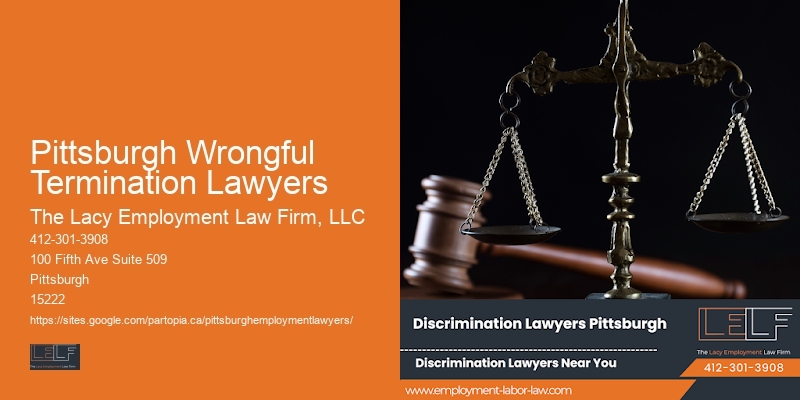 Attorney for Employee Dispute Resolution in Pittsburgh Wrongful Termination Lawyers