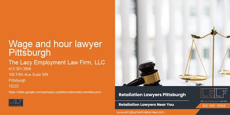 Wage and hour lawyer Pittsburgh Employment Litigation Attorneys
