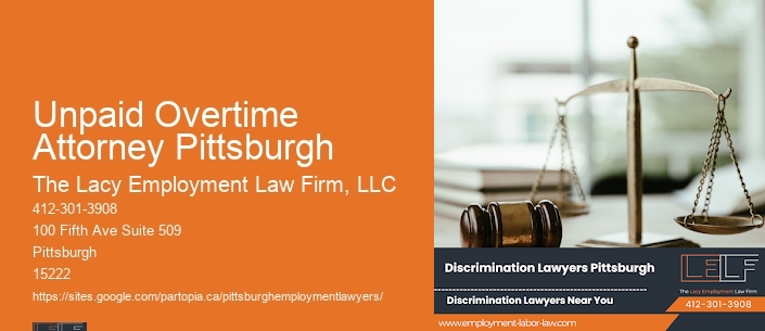 Unpaid Overtime Attorney Pittsburgh