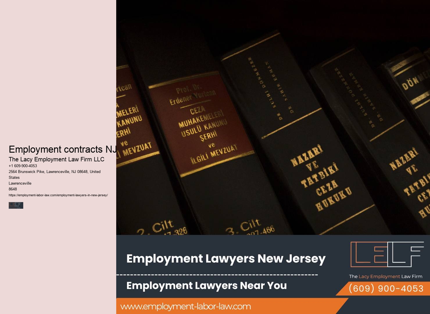 NJ employment law consultation services