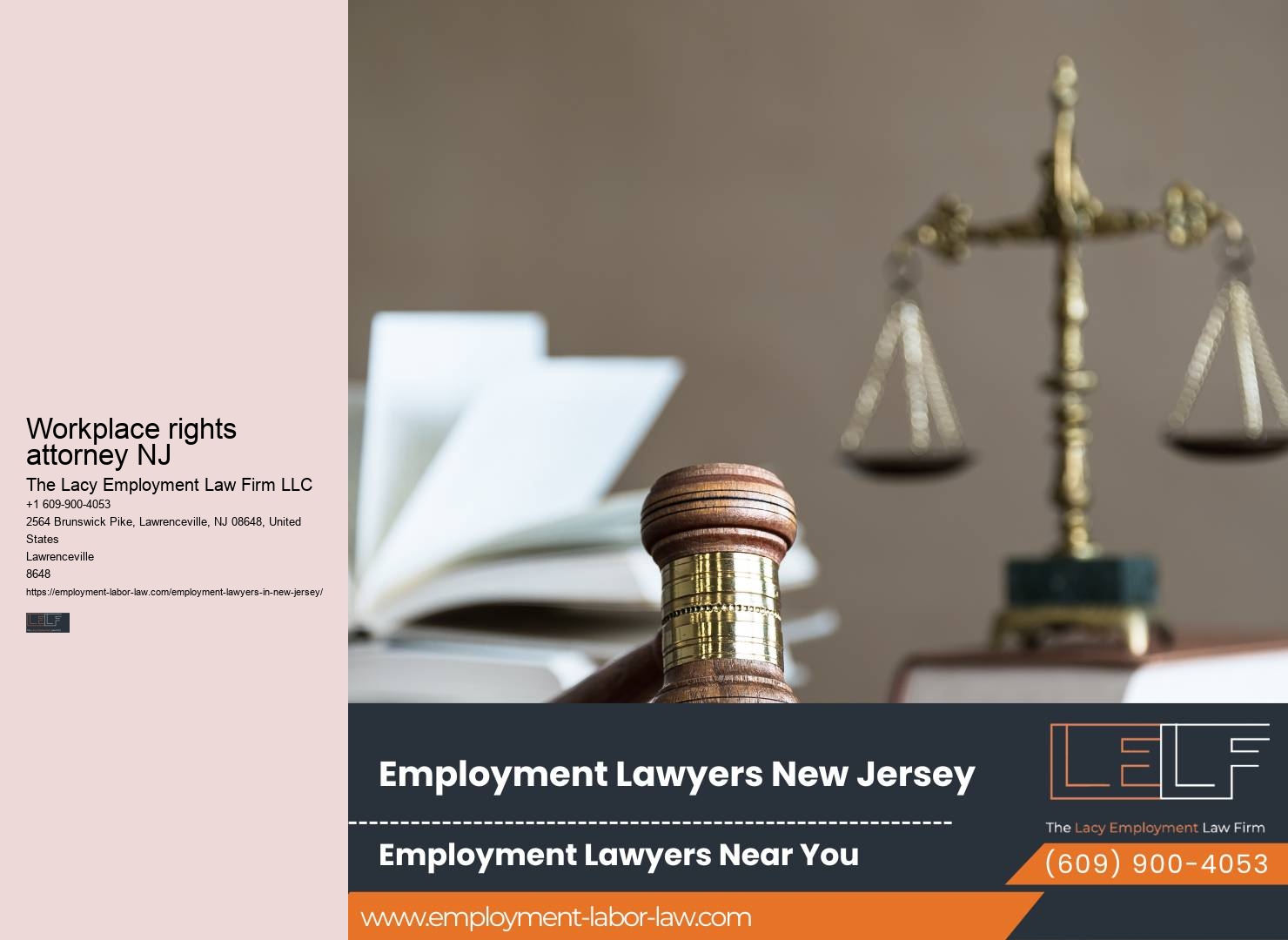 Employment law advocacy in NJ