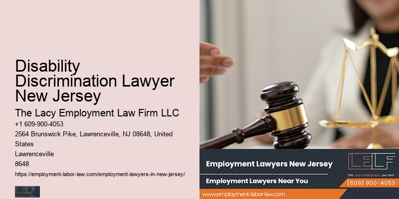 Disability Discrimination Lawyer New Jersey Job Rights Attorney