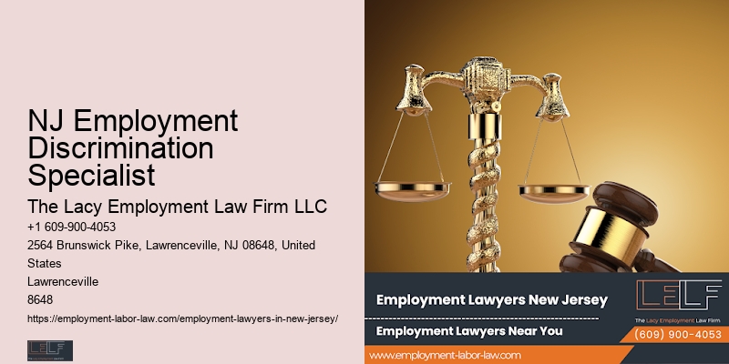 NJ Employment Discrimination Specialist Wrongful Job Termination Specialist
