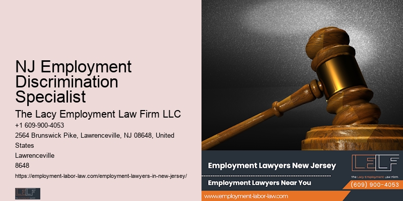 NJ Employment Discrimination Specialist Workplace Retaliation Legal Advice