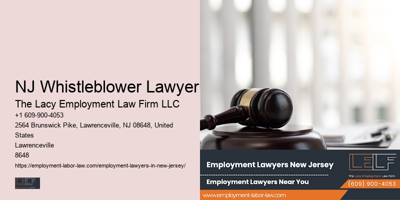 NJ Whistleblower Lawyer Employment Law Consultation