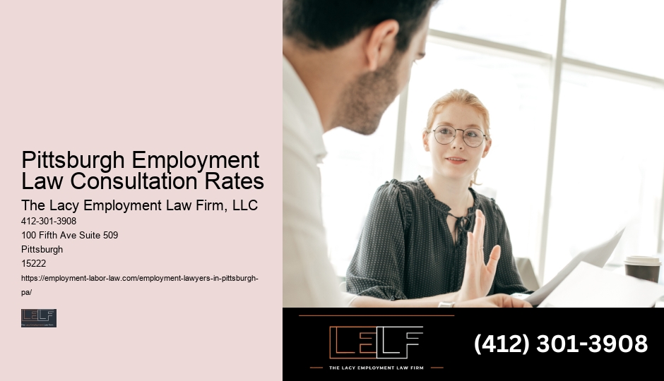 Pittsburgh Employment Lawyer Service Rates