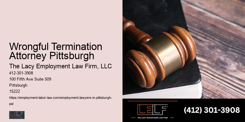 Wrongful Termination Attorney Pittsburgh