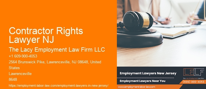 Contractor Rights Lawyer NJ