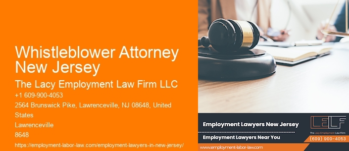 Whistleblower Attorney New Jersey