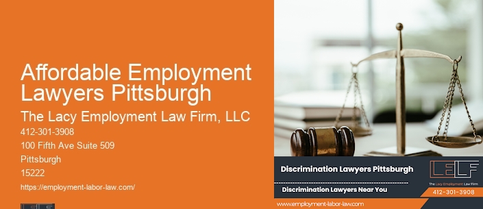 Affordable Employment Lawyers Pittsburgh