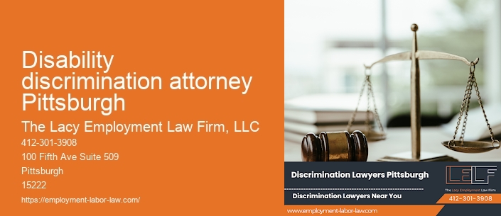 Disability discrimination attorney Pittsburgh