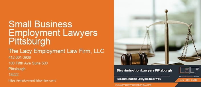 Small Business Employment Lawyers Pittsburgh