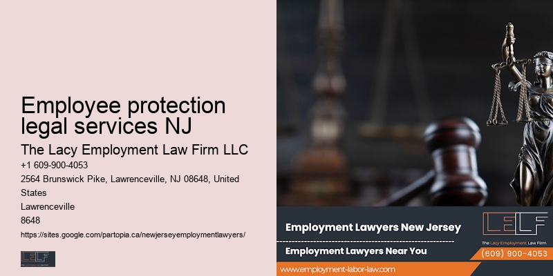 Employee protection legal services NJ