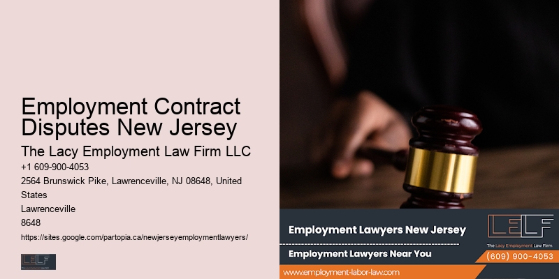 Affordable employment lawyers Employment Contract Disputes New Jersey