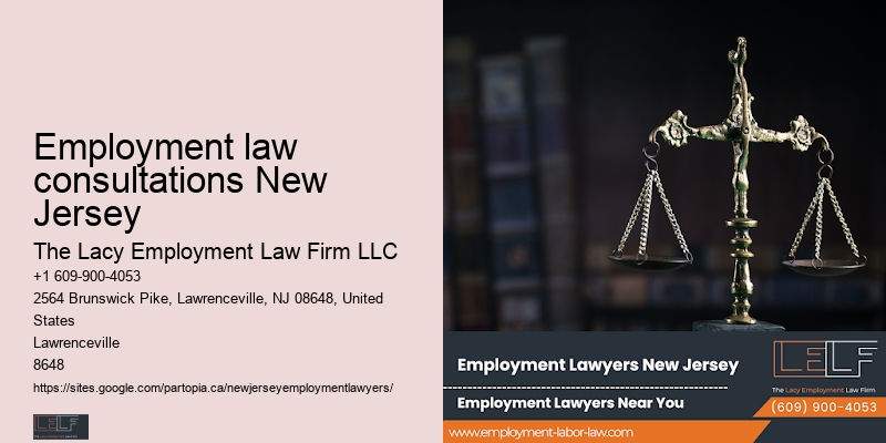 Employment legal aid Employment law consultations New Jersey
