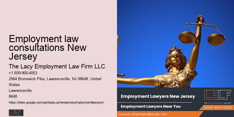Workplace legal representation Employment law consultations New Jersey