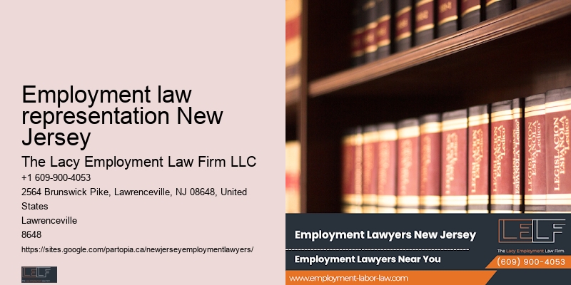 Employment law representation New Jersey workplace claim lawyers