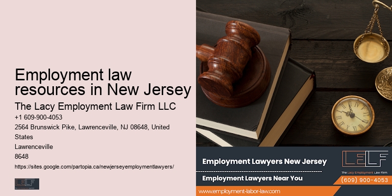 Employment law resources in New Jersey employee dispute lawyers