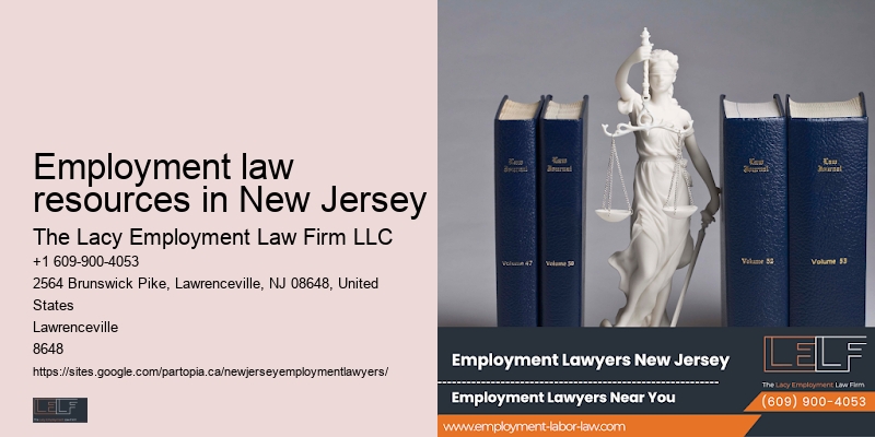Employment law firms Employment law resources in New Jersey