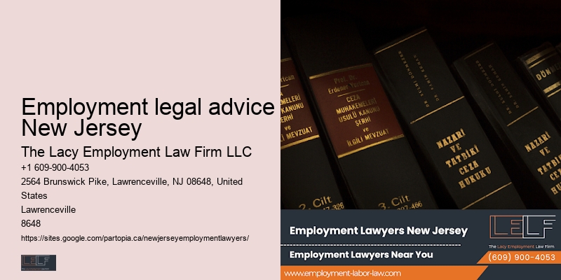 Employment legal advice New Jersey workplace legal issues