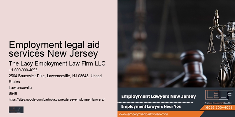 Employment legal aid services New Jersey