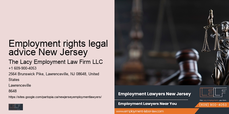 Employment rights legal advice New Jersey