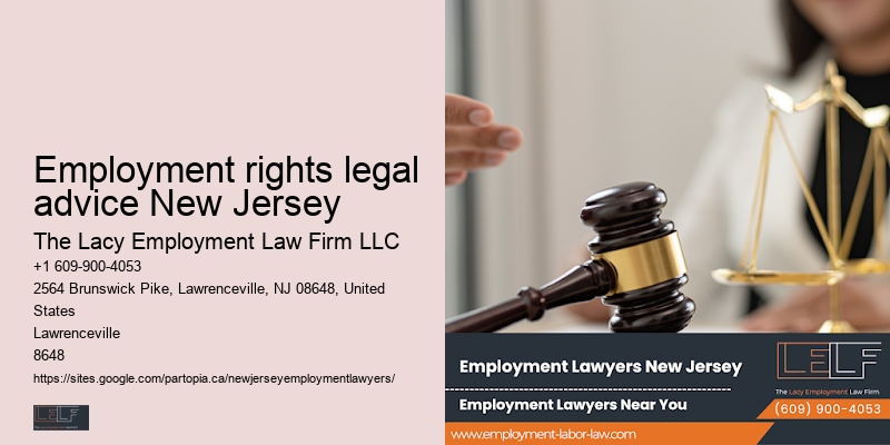 Employment rights legal advice New Jersey Employment Law Experts