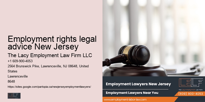 Employment rights legal advice New Jersey Employment Law Cases