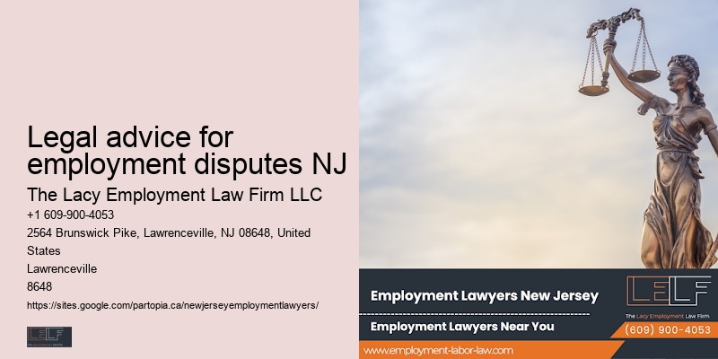 Legal advice for employment disputes NJ wrongful termination lawyers