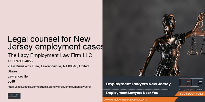 Employment law support Legal counsel for New Jersey employment cases
