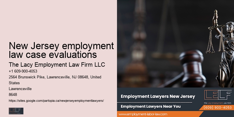 New Jersey employment law case evaluations