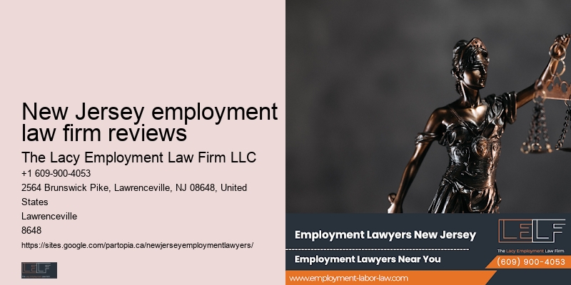 New Jersey employment law firm reviews Employment Claims Attorney