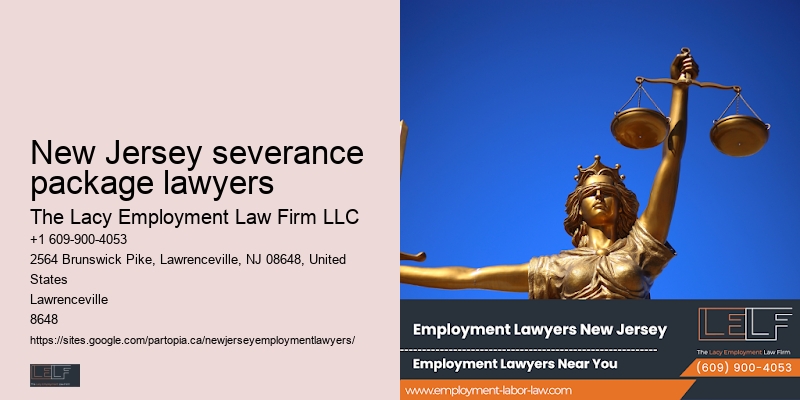 Legal counsel for New Jersey severance package lawyers employment cases