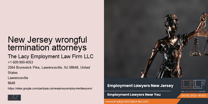New Jersey wrongful termination attorneys employment rights support