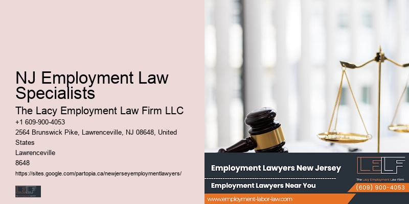 NJ Employment Law Specialists wrongful termination attorneys