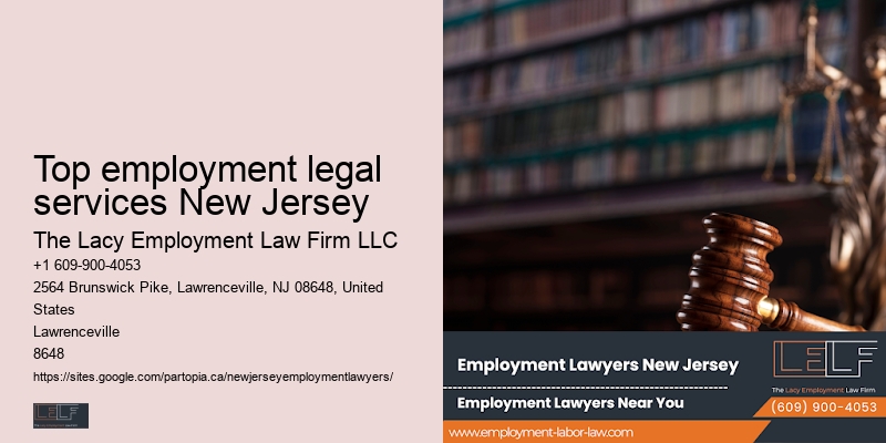 Top employment legal services New Jersey workplace discrimination lawyers
