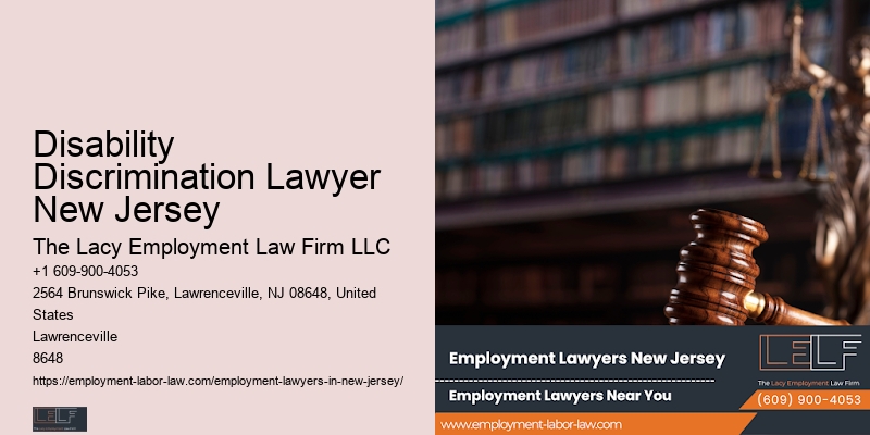 Employment Law Advocate Disability Discrimination Lawyer New Jersey