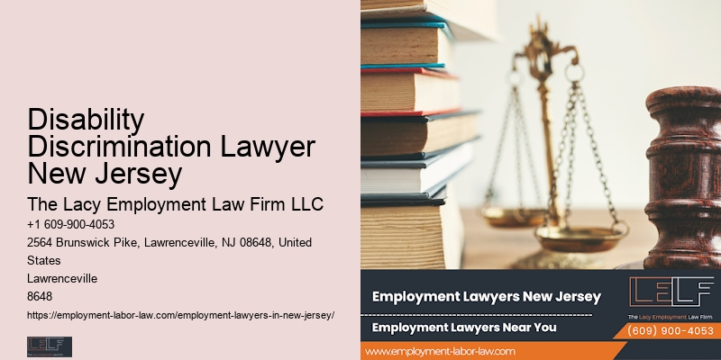 Disability Discrimination Lawyer New Jersey Union Representation Attorney