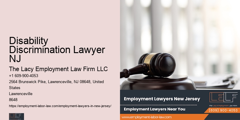 Workplace Retaliation Lawyer Disability Discrimination Lawyer NJ