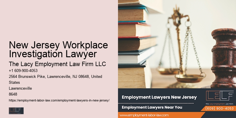 New Jersey Workplace Investigation Lawyer Employment Legal Advice